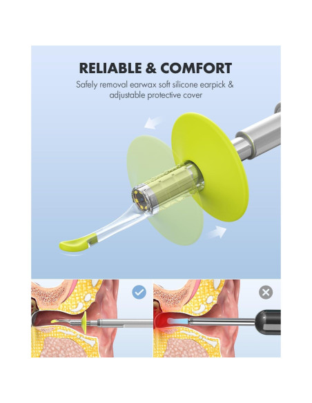 Otoscopio Digital Anykit AKS450 4.5" Pantalla HD 3.9mm