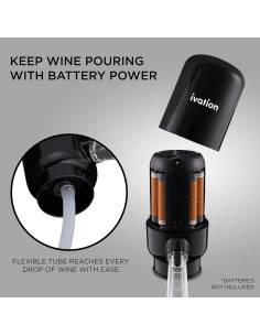 Aerador y dispensador de vino Ivation eléctrico 0.38 kg 2