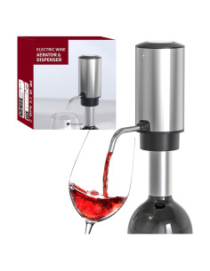 Aerador de Vino Eléctrico Unicherry Recargable Acero Inoxidable