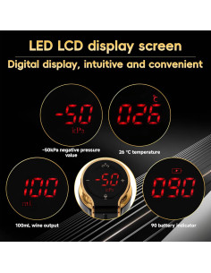 Aerador de Vino Eléctrico Souyou 4-en-1 con Pantalla LED 2