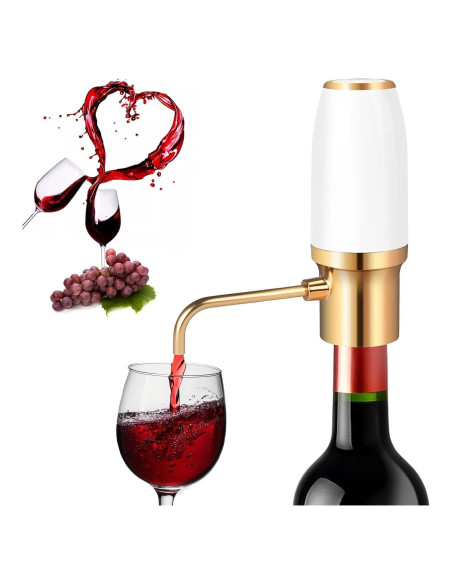 Aerador de Vino Eléctrico Resome Oro 750ml Portátil