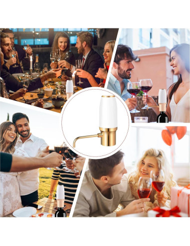 Aerador de Vino Eléctrico Resome Oro 750ml Portátil