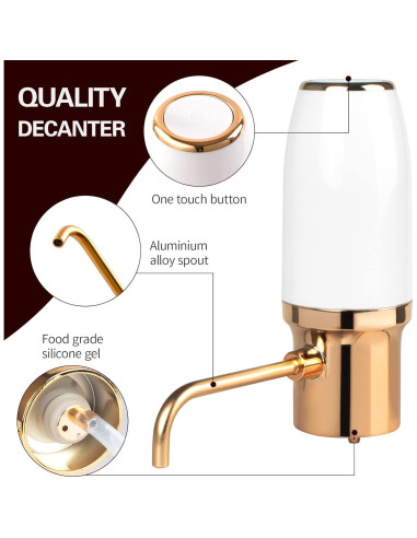 Aerador de Vino Eléctrico XSMNER Recargable 750ml