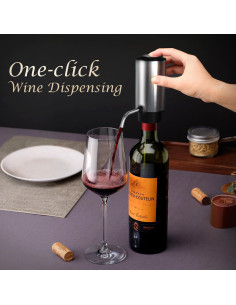 Dispensador de Vino Eléctrico RopeTon KD-8 Acero Inoxidable 2