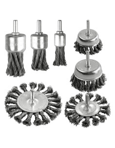 Juego de cepillos de alambre AOKLIT 7 piezas para taladro