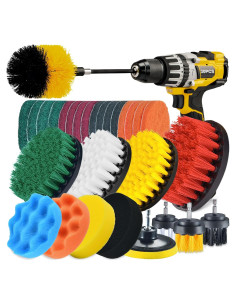 Conjunto de Accesorios de Cepillo de Taladro Shieldpro 30 Pzas