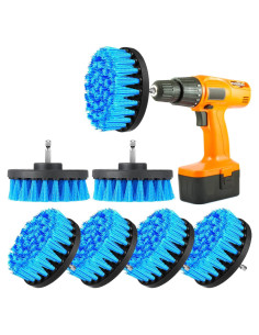 Kit de Cepillos de Limpieza Remerry 6 Piezas Nylon 10 cm