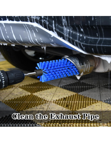 Cepillo de Taladro DkOvn para Ruedas y Botellas Azul