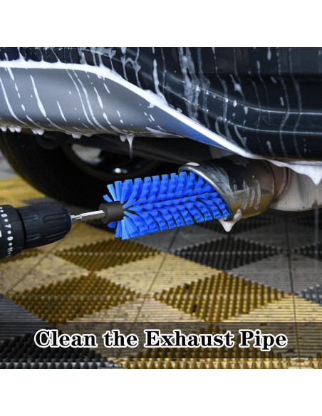 Cepillo de Taladro DkOvn para Ruedas y Botellas Azul