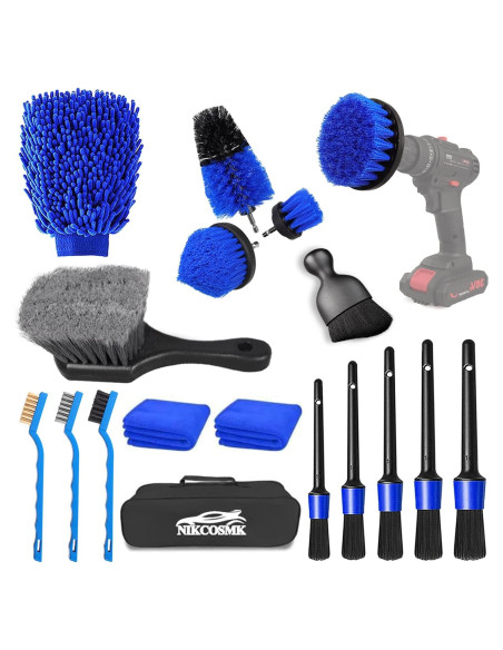 Kit de Limpieza de Autos NIKCOSMK 18 Piezas Profesional