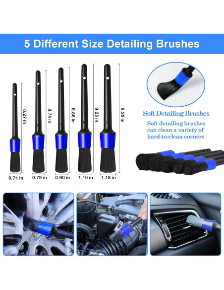 Kit de limpieza de automóviles TTRCB 26 piezas profesional