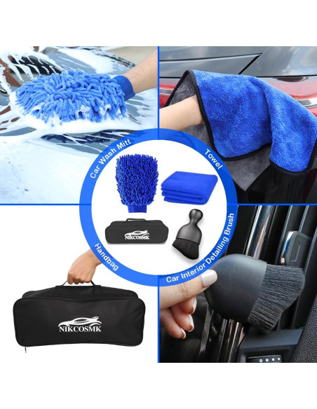 Kit de Limpieza de Autos NIKCOSMK 18 Piezas Profesional
