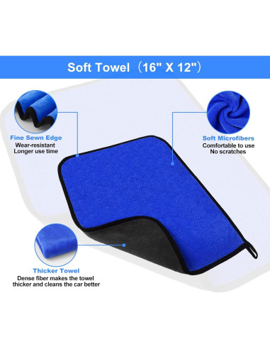 Kit de Limpieza de Autos NIKCOSMK 18 Piezas Profesional