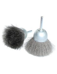 Juego de cepillos de copa de alambre Hiqalty 6,35 cm 2 piezas