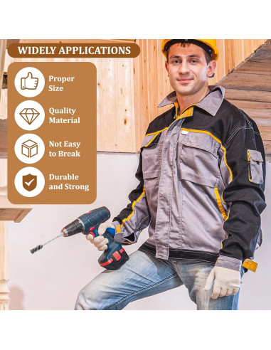 Juego de 4 cepillos de alambre Trinkrittey 0,95-2,22 cm