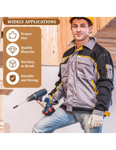 Juego de 4 cepillos de alambre Trinkrittey 0,95-2,22 cm