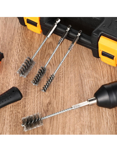 Juego de 4 cepillos de alambre Trinkrittey 0,95-2,22 cm