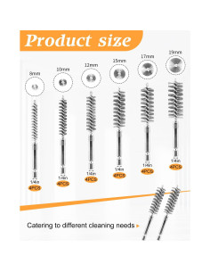 Juego de cepillos de alambre AOKLIT 24 piezas para taladro 2