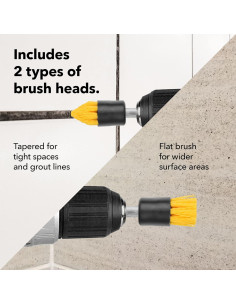 Juego de Accesorios de Cepillo de Taladro IMPRESA 4 Piezas 2