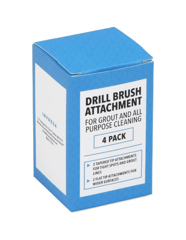 Juego de Accesorios de Cepillo de Taladro IMPRESA 4 Piezas