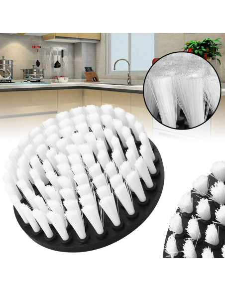 Cepillo de Taladro Wixine 12,7 cm para Limpiar Alfombras y Cuero