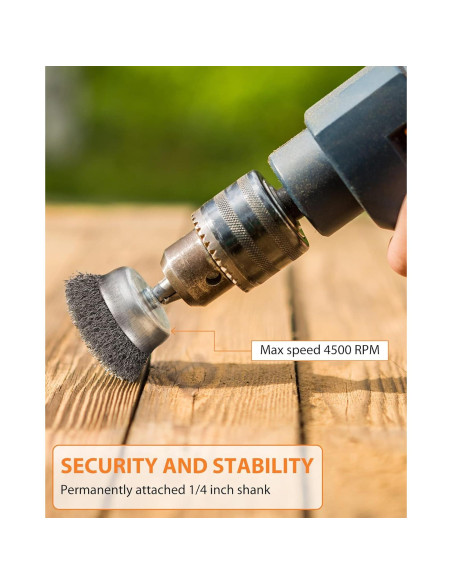 Juego de 50 cepillos de alambre Rtteri para taladro