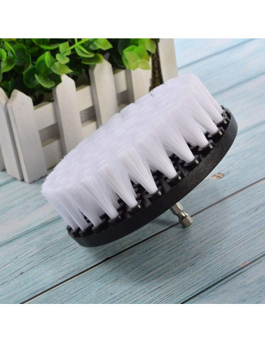 Cepillo de Taladro Wixine 12,7 cm para Limpiar Alfombras y Cuero