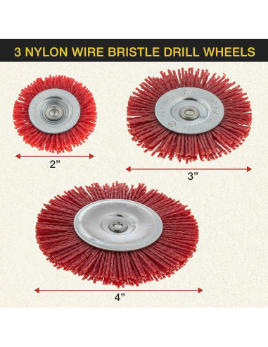 Juego de Cepillos de Copa Abrasivos Dura-Gold 6 Piezas