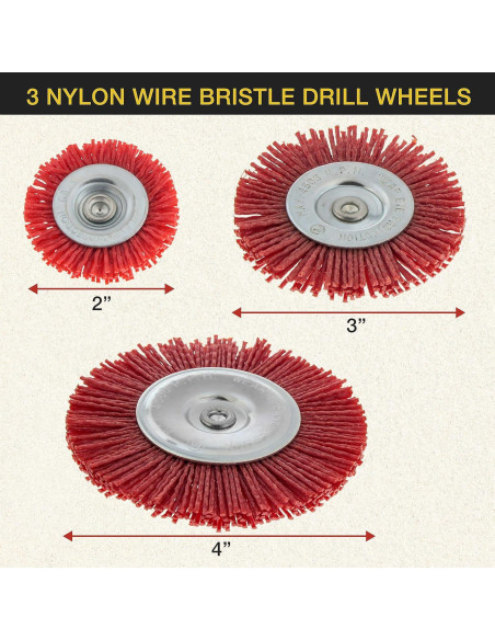 Juego de Cepillos de Copa Abrasivos Dura-Gold 6 Piezas