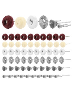 Juego de Ruedas Abrasivas para Taladro PHYHOO 3mm 60 Piezas