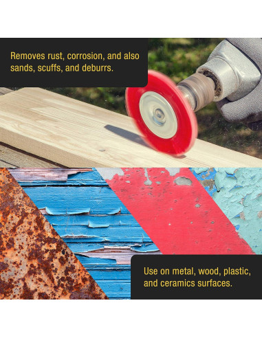 Juego de Cepillos de Copa Abrasivos Dura-Gold 6 Piezas