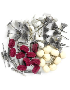 Juego de Ruedas Abrasivas para Taladro PHYHOO 3mm 60 Piezas 2