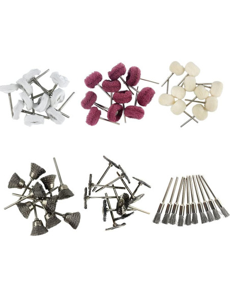 Juego de Ruedas Abrasivas para Taladro PHYHOO 3mm 60 Piezas