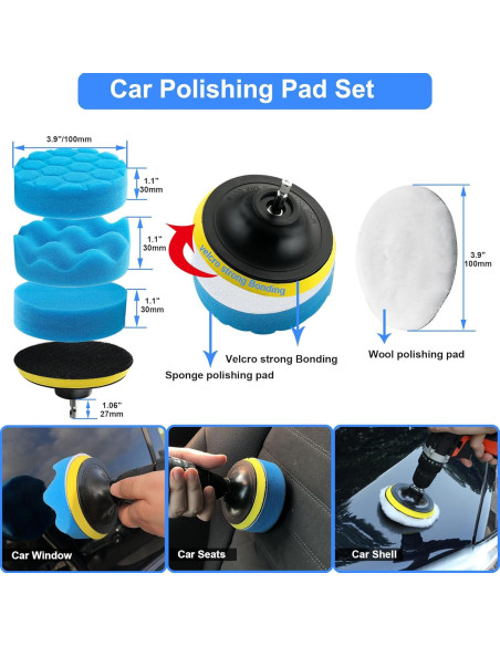 Kit de Detallado de Automóviles 29 Piezas Latamil