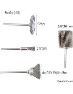 Juego de 69 Piezas Ruedas Abrasivas Yutnqin para Pulido 2