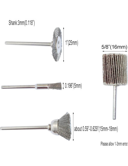 Juego de 69 Piezas Ruedas Abrasivas Yutnqin para Pulido