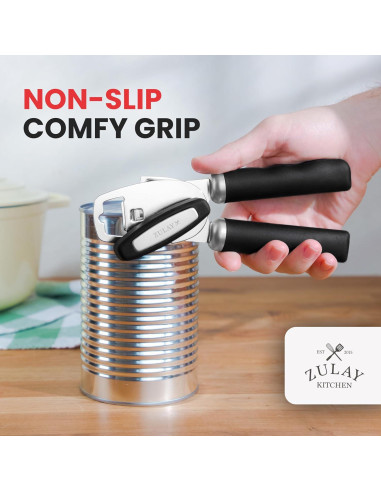 Abrelatas Manual Zulay Kitchen Acero Inoxidable Negro