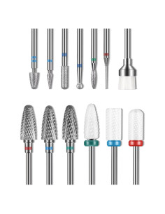 Set de 13 Brocas para Uñas Depvko - Carburo y Cerámica