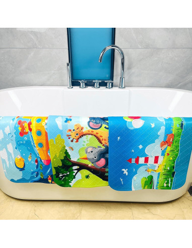 Alfombrilla de baño antideslizante ShineCozy 89x39cm Submarino