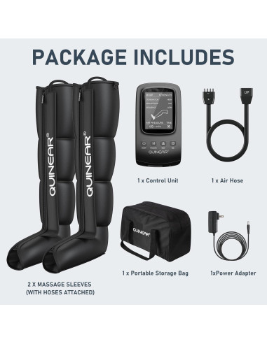 Botas de Compresión de Aire QUINEAR Mediano para Masaje
