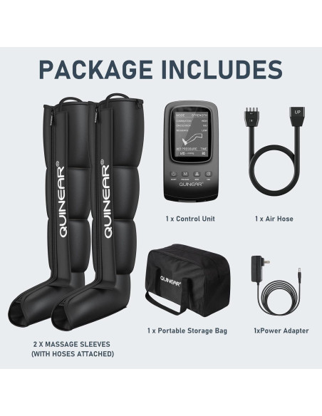 Botas de Compresión de Aire QUINEAR Mediano para Masaje