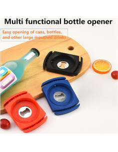 Abrelatas Manual RUILAOYXT Azul 9.91x6.86 cm para Latas 2