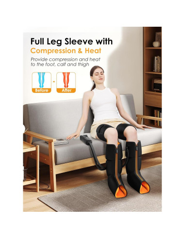 Masajeador de Piernas SLOTHMORE con Calor y Compresión 3 Niveles