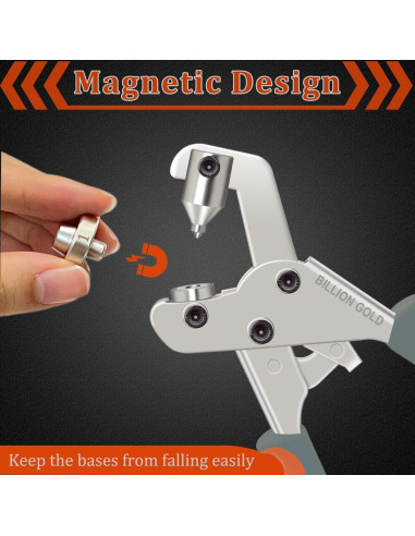 Kit de Broches de Lona BILLION GOLD EK6009 - Alta Resistencia