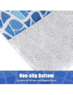 Alfombra de Ducha Antideslizante ZOESOE 60,96x60,96 cm PVC 2