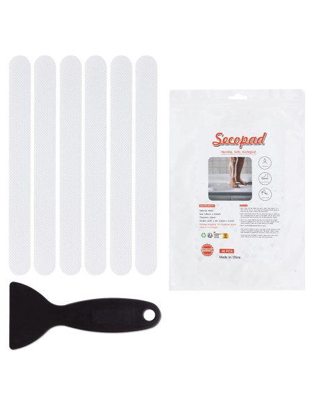 36 Pegatinas Antideslizantes Secopad para Baño 20x2cm