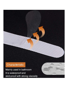 36 Pegatinas Antideslizantes Secopad para Baño 20x2cm 2