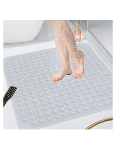 Mat de Ducha Antideslizante OTHWAY 80x80 cm Gris Claro