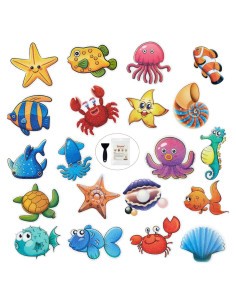 20 Calcomanías Antideslizantes Secopad para Baño Niños