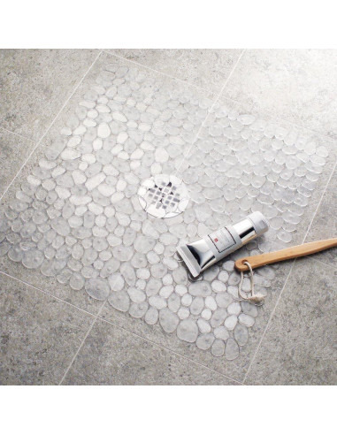 Alfombra de Baño Antideslizante iDesign Pebblz 55,88 cm
